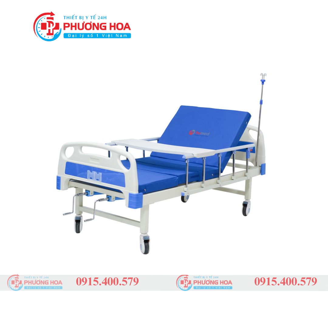Giường bệnh nhân 2 tay quay Humed HM-C2